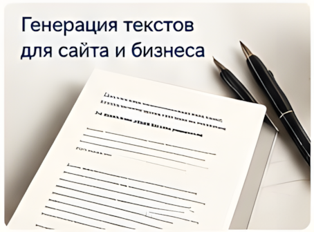 Создание текста с помощью ИИ